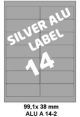 Silver Aluminium A 14-2 - 99 1x38 1mm