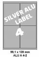Silver Aluminium A 4-2 - 98x140mm  