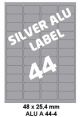 Silver Aluminium A 44-4  48x25 4mm 