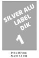 Silver Aluminium H 1-1 DIK - 210x297mm  