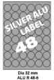 Silver Aluminium R 48- 6 Dia 32mm  