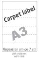 Carpetlabel A3/1-1 BS - 297x420mm  