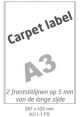 Carpetlabel A3/1-1 FS - 287x420mm  