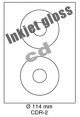 Inkjet Gloss CD-R DVD Dia 114 mm (CDR-2)  