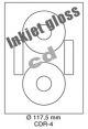 Inkjet gloss CD-R DVD Dia 117 5 mm (CDR-4) 