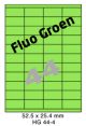 Fluo Groen HG 44-4 - 52.5x25.4mm