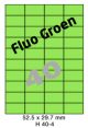 Fluo Groen H 40-4 - 52.5x29.7mm