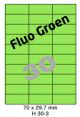 Fluo Groen H 30-3 - 70x29.7mm 