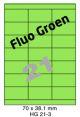 Fluo Groen HG 21-3 - 70x38.1mm