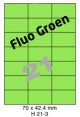 Fluo Groen H 21-3 - 70x42.4mm