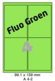 Fluo Groen A 4-2 - 98x140mm  