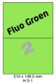 Fluo Groen H 2-1 - 210x148.5mm