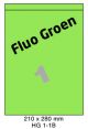Fluo Groen HG 1-1B - 210x280mm  