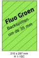 Fluo Groen H 1-1SC - 210x297mm  