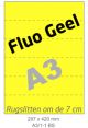 Fluo Geel A3/1-1 BS - 297x420mm  