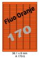 Fluo Oranje A 170-5 - 38.1x8mm