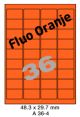 Fluo Oranje A 36-4 - 48.3x29.7mm