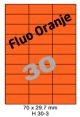 Fluo Oranje H 30-3 - 70x29.7mm 