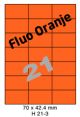Fluo Oranje H 21-3 - 70x42.4mm
