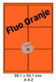 Fluo Oranje A 6-2 - 99.1x93.1mm