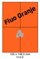 Fluo Oranje H 4-2 - 105x148.5mm