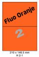 Fluo Oranje H 2-1 - 210x148.5mm