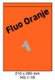 Fluo Oranje HG 1-1B - 210x280mm  