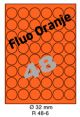 Fluo Oranje R 48-6 Dia 32mm  