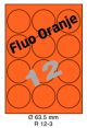 Fluo Oranje R 12-3 Dia 63.5mm 