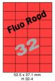 Fluo Rood H 32-4 - 52.5x37.1mm