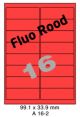 Fluo Rood A 16-2 - 99.1x33.9mm