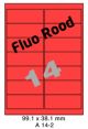 Fluo Rood A 14-2 - 99.1x38.1mm