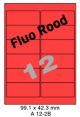 Fluo Rood A 12-2B - 99.1x42.3mm