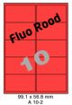 Fluo Rood A 10-2 - 99.1x56.8mm