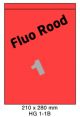 Fluo Rood HG 1-1B - 210x280mm  