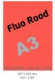 Fluo Rood A3/1-1 BS - 297x420mm  
