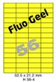 Fluo Geel H 56-4 - 52.5x21.2mm
