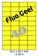 Fluo Geel H 40-4 - 52.5x29.7mm