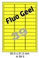 Fluo Geel A 39-3 - 63.5x21.2mm
