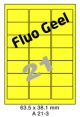 Fluo Geel A 21-3 - 63.5x38.1mm
