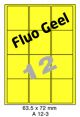Fluo Geel A 12-3 - 63.5x72mm 