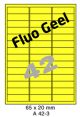 Fluo Geel A 42-3 - 65x20mm  