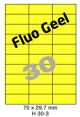 Fluo Geel H 30-3 - 70x29.7mm 