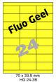 Fluo Geel HG 24-3B - 70x33.9mm 