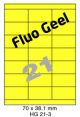 Fluo Geel HG 21-3 - 70x38.1mm