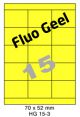 Fluo Geel HG 15-3 - 70x52mm  