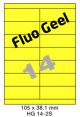 Fluo Geel HG 14-2S - 105x38.1mm