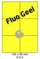 Fluo Geel H 6-2 - 105x99mm  
