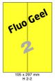 Fluo Geel H 2-2 - 105x297mm  