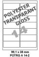 Polyester Transparant Gloss A 14-2 - 99 1x38 1mm